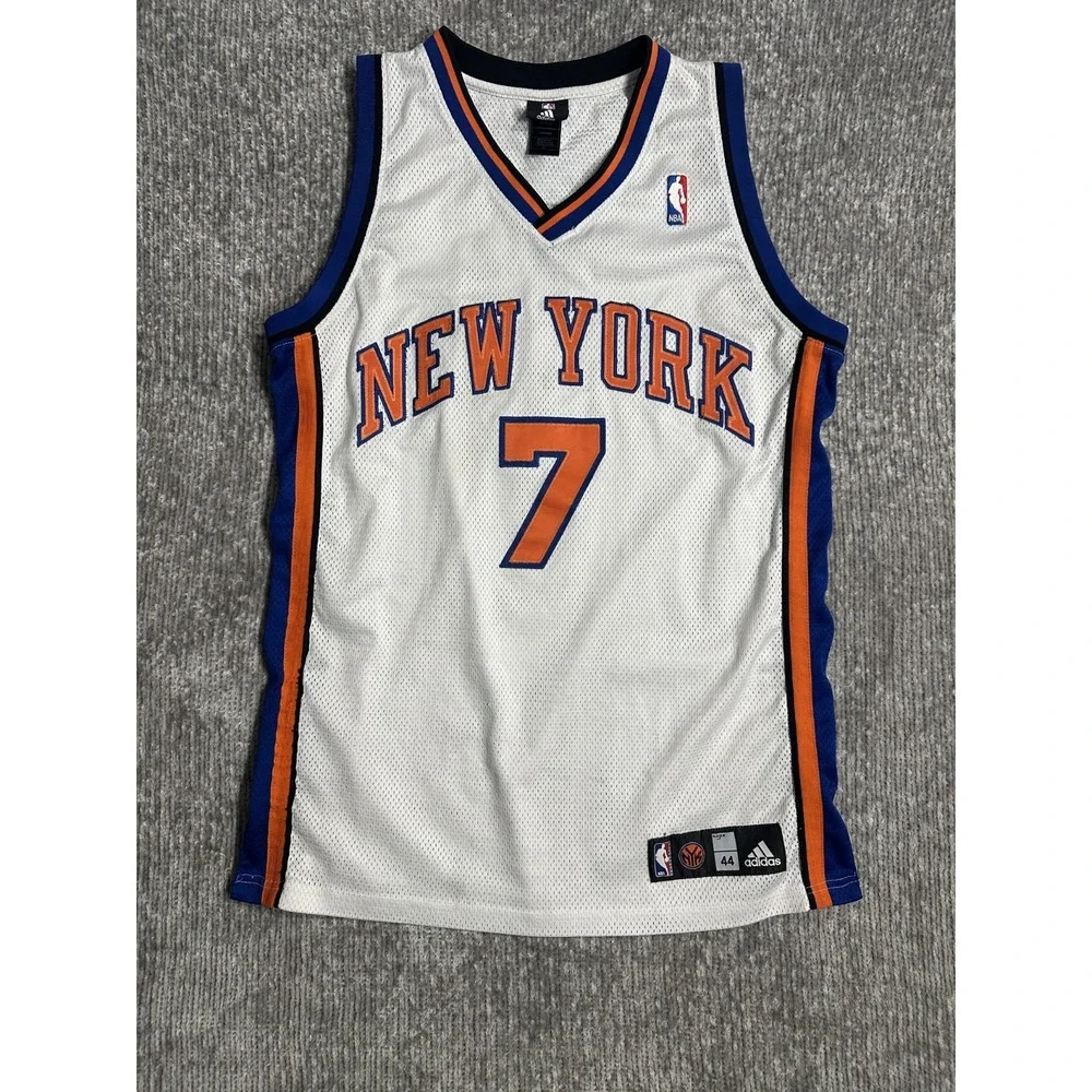 Adidas New York Knicks Channing Frye Jersey 44 Rare White Authentic Y2K Vintage